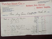 Fletcher-Steen Receipt