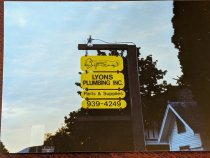 Lyon's Plumbing Sign