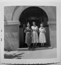 Mrs. Nicolaus, Miss Marks, and Mrs. Clausen at Eagle Grade School