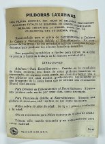 Instructions for Active Liver Pills Box, back