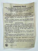 Instructions for Active Liver Pills Box, front