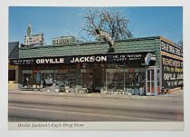 Orville Jackson's Eagle Drug Store Postcard