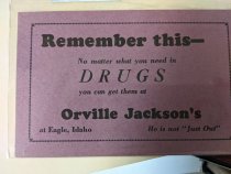 Orvill Jackson's Drug Store coupon