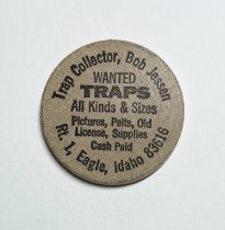 Wooden Nickel Advertisement Token