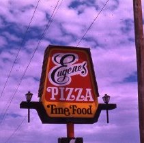Eugene's Pizza Sign