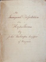 Inaugural Dissertation on Hydrothorax