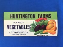 Huntington Farms Fancy Vegetables Label