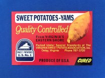 Sweet Potatoes-Yams Label