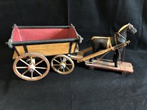 Toy Wagon with Horse