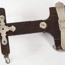 View of bottom with handles folded up