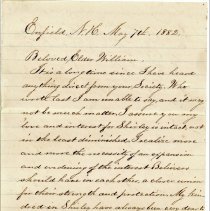 1882 Letter from Enfield to Shirley, p.1