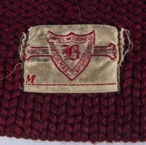 Detail of the label inside along lower hem