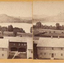 View from Great Stone Dwelling north to Brethren's Shops