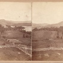 Brigham stereoview - View north from Second Family
