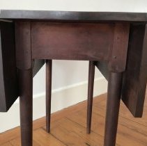 Leaves down showing rule joint details