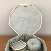 View with lid open showing contents