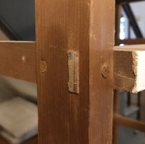 View of the frames joinery