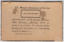 Announcement, Funeral