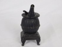 Back of toy pot bellied stove