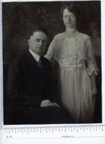 Wedding photo of Allan Smith & Elizabeth Brown, 1921