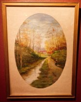 Road between the trees