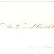 Calling cards and envelope