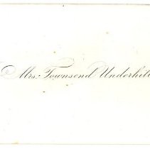 Calling cards and envelope