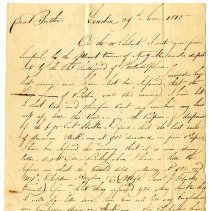 Letter from Peter S. Townsendd to his brothers
