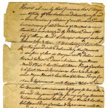 Bill of sale for an enslaved woman, Phebe, and her three children