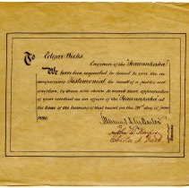 Certificate- testimonial