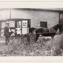 Mark Salls, Rural Mail Wagon, horse (neg).