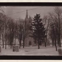 Trinity Episcopal Church, snow.