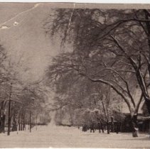 Upper Elm St., winter, looking south