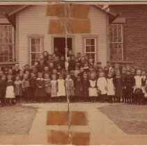Unidentfied school with students, c. 1900