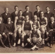 Potsdam Normal School basketball team, 1912-1913. All identified