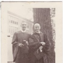 Walt First, Dwight Stevenson, 1935, commencement.