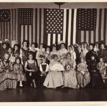 Fashion show, Women's Republican Club, 1973, museum gowns