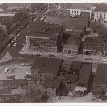 Water, Main & Market Streets, aerial view, c.1970