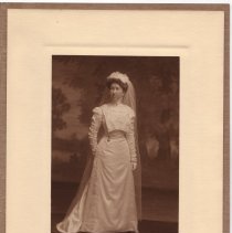 Ada Welch Larkin (Powers), wedding dress, 1910