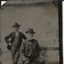 Unidentified Dewey Sanford Family Tintype