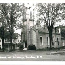 Baptist Church And Parsonage Summer Bw-front