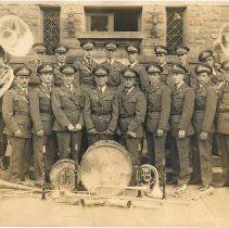 Potsdam Military Band in Front of Old Main
