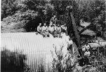 County road crew, Flynn Creek road construction at Main N. Fork Albion Rive