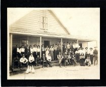 Large Group in Front of Store/Saloon, Melburne, CA
