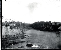 Possibly Russian Gulch. Chute house on north bluffs.