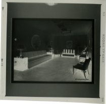 Black and white negative possibly of interior lounge, taken in October 1937