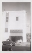 Black and white photograph of exterior