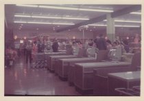 Interior view of Kress checkout section with customers