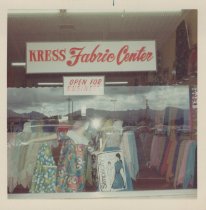 Interior view of Kress fabric section