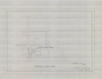 Pencil Drawing of Basement Part Plan